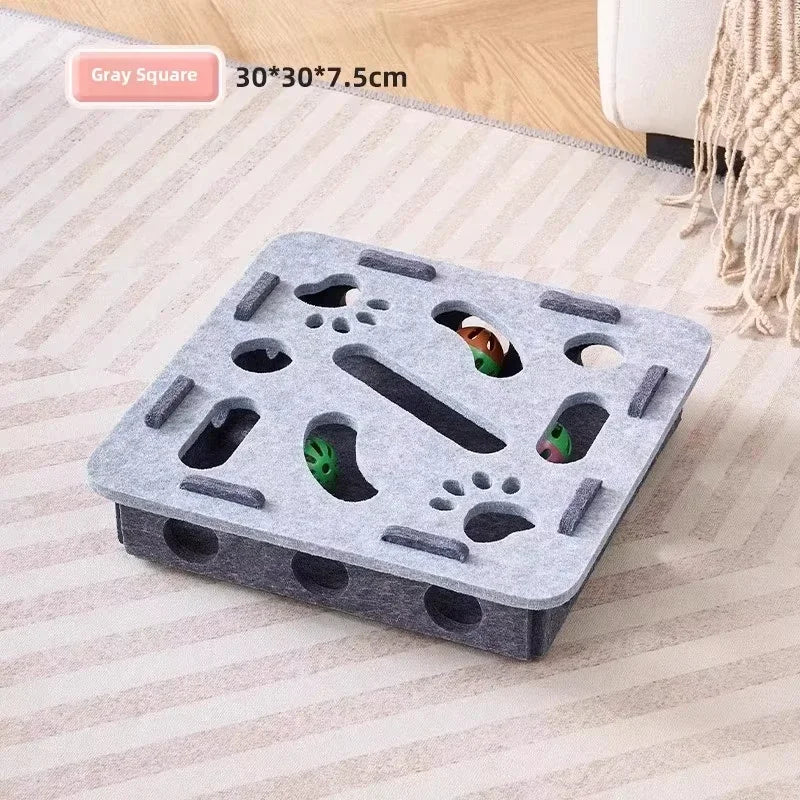 FeltFur PuzzleBox – Labyrinthe interactif pour chats 