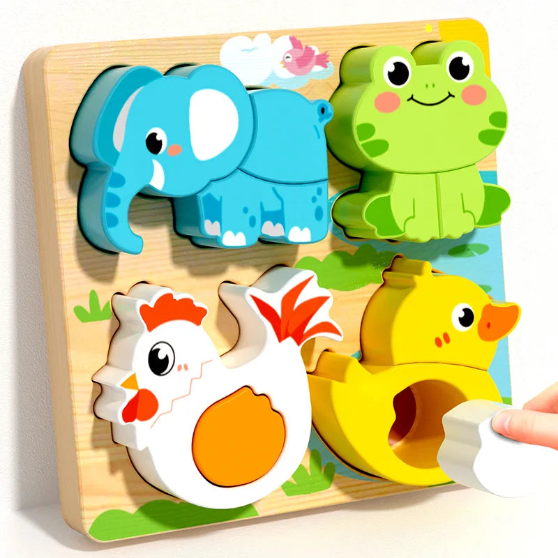 BrightBlocks™ – Colour & Shape Learning Toy (Montessori Style)