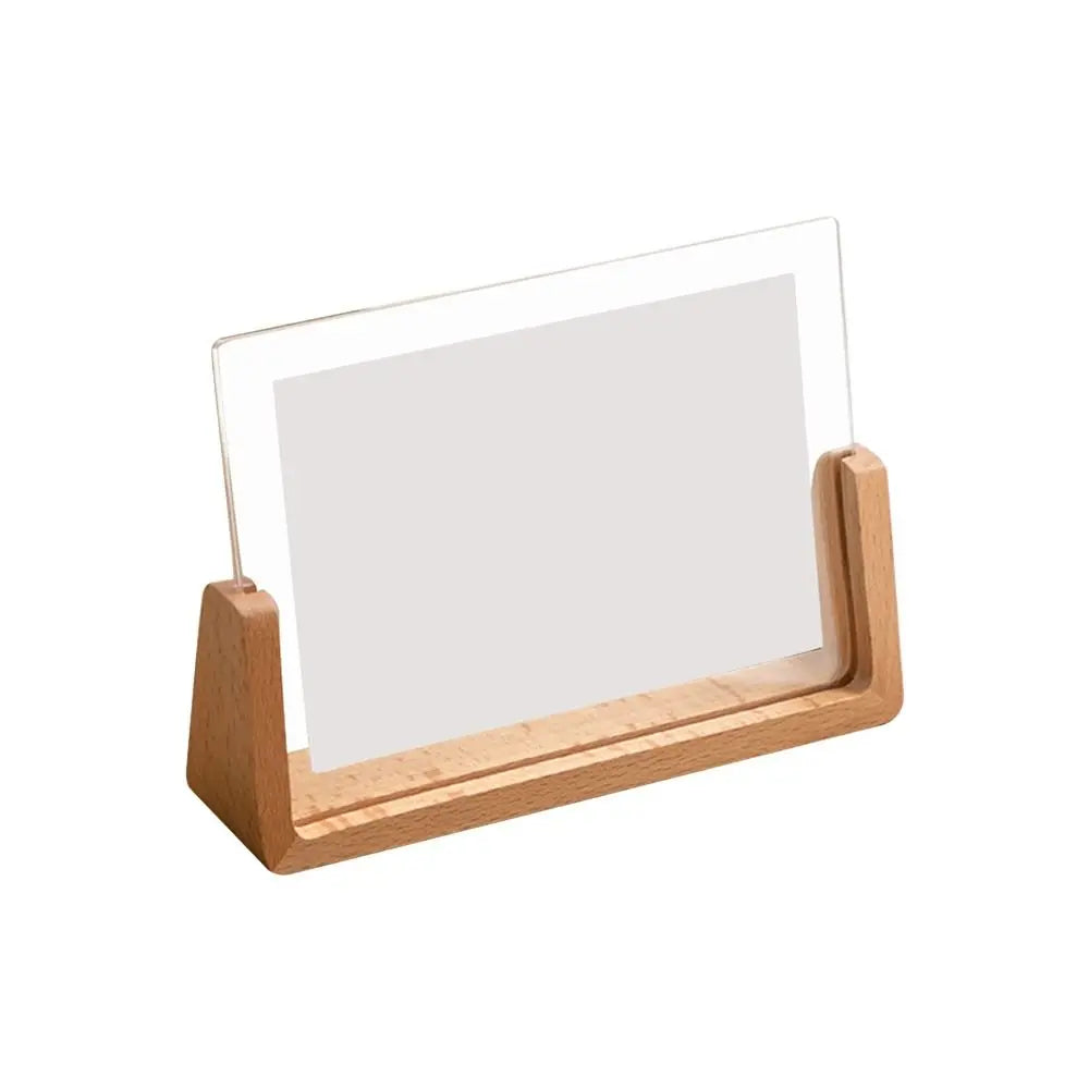 Modern Keepsake – U-Shape Wood & Acrylic Frame for Desk