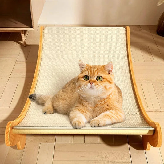 SisalWood Lounge – Multifunctional Cat Sleep & Scratch Pad