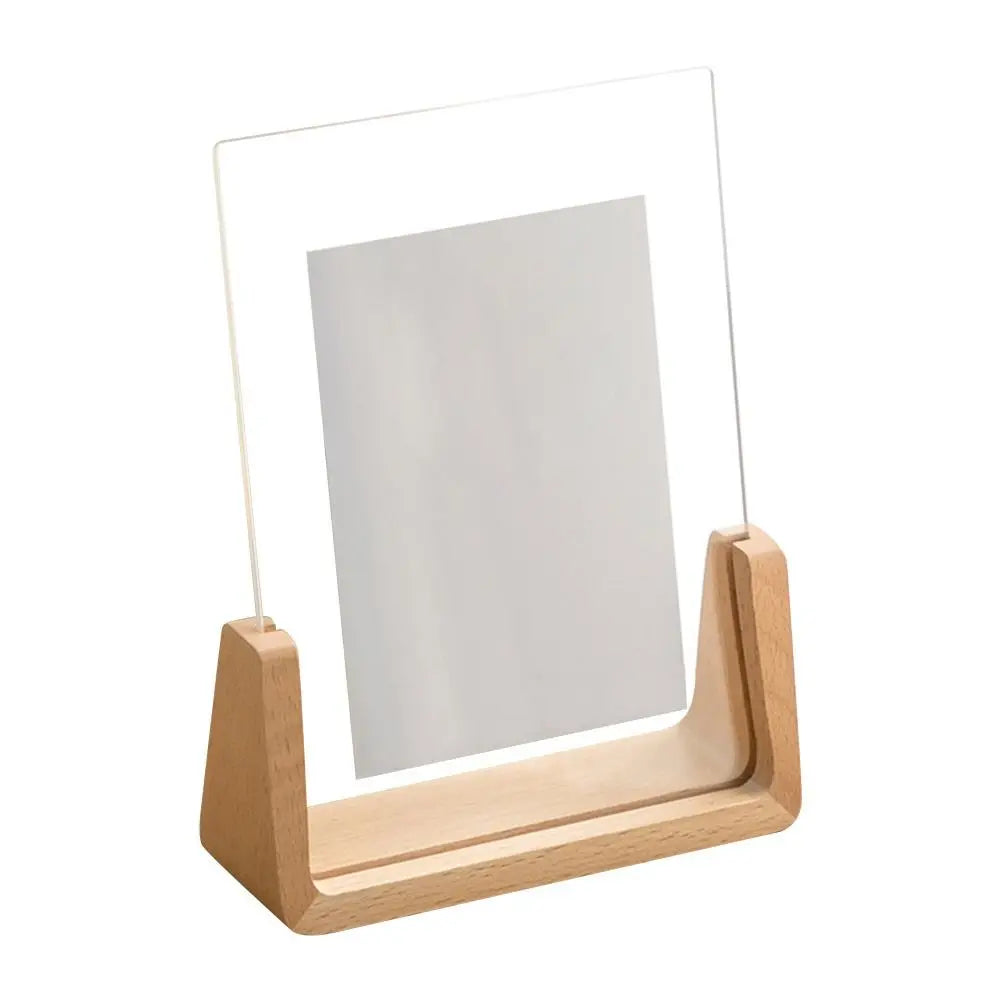 Modern Keepsake – U-Shape Wood & Acrylic Frame for Desk