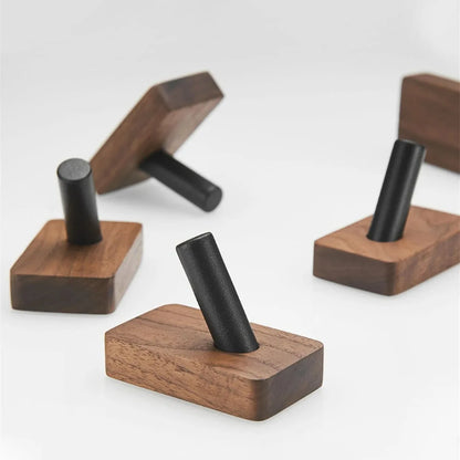 Simply Stow – Minimalist Walnut Wood Hook for Bathroom & Bedroom