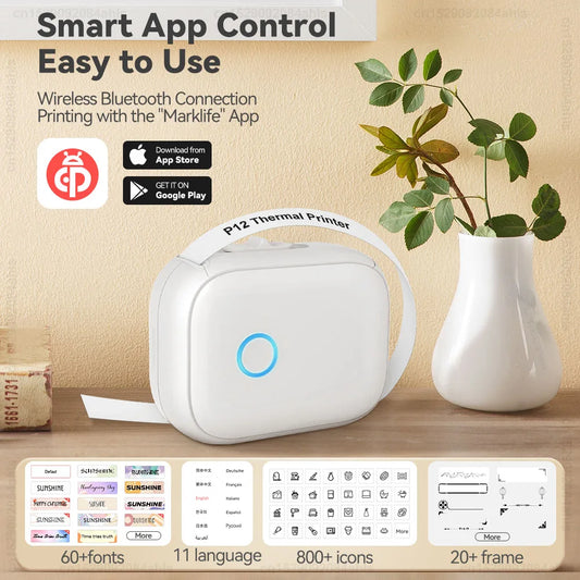 TapeMate™ P12 – Compact Portable Label Printer