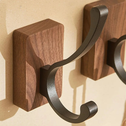 Simply Stow – Minimalist Walnut Wood Hook for Bathroom & Bedroom