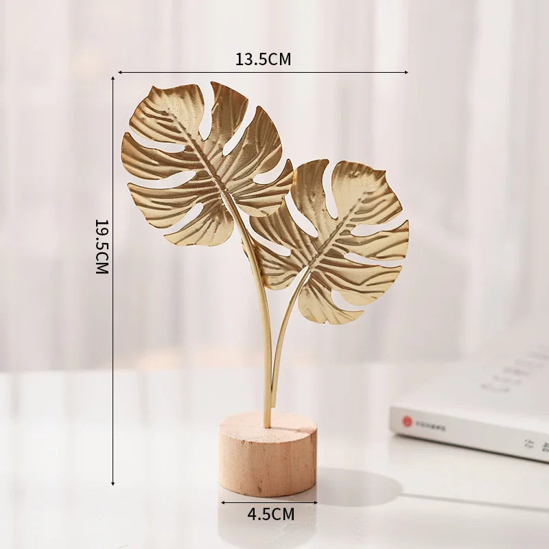 Ginkgo Leaf Metal Sculpture for Elegant Interiors
