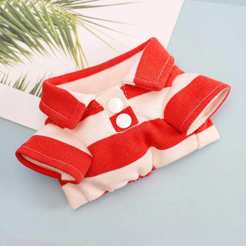 BreezyTail Striped Polo – Lightweight Summer Shirt for Pets