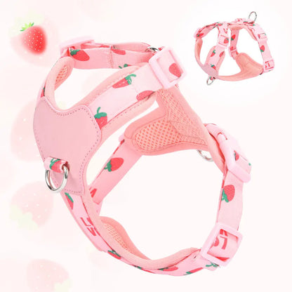 BritBerry Oxford Harness – Tactical Strawberry Print Vest