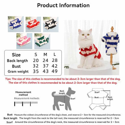 BreezyTail Striped Polo – Lightweight Summer Shirt for Pets
