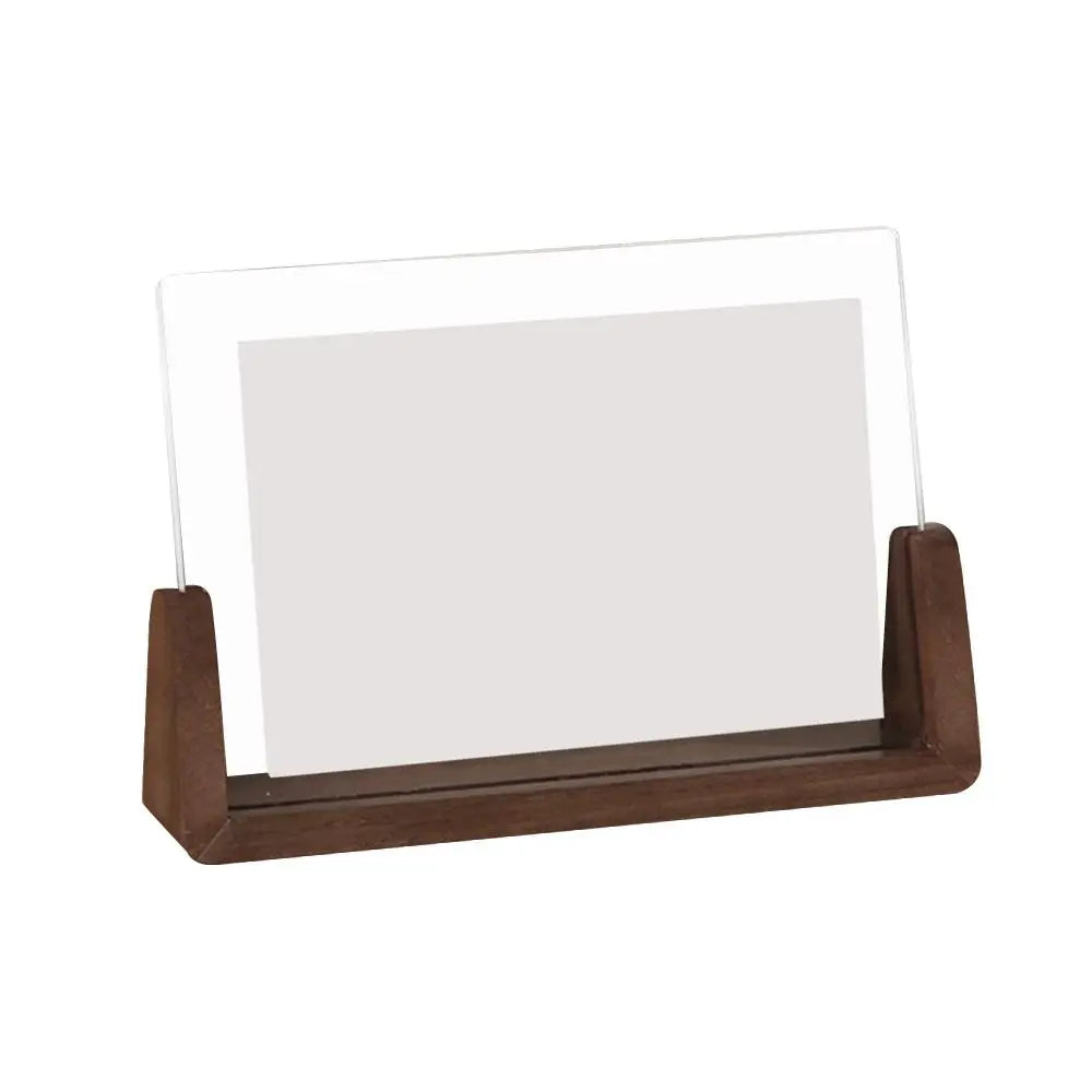 Modern Keepsake – U-Shape Wood & Acrylic Frame for Desk