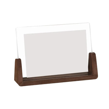Modern Keepsake – U-Shape Wood & Acrylic Frame for Desk