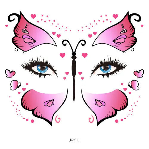 GlowCritters™ – Kids’ Temporary Face Tattoos (Butterfly, Unicorn, Animal)