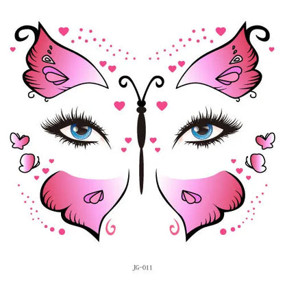 GlowCritters™ – Kids’ Temporary Face Tattoos (Butterfly, Unicorn, Animal)