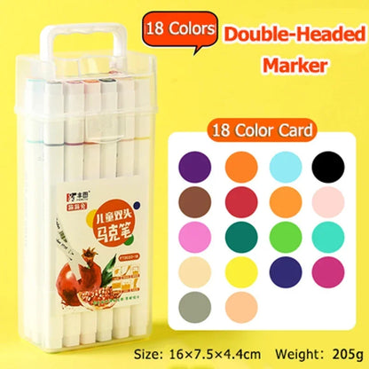 MiniMaster™ Art Markers – Safe & Washable Colour Pens for Kids