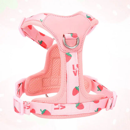 BritBerry Oxford Harness – Tactical Strawberry Print Vest