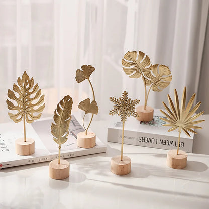 Ginkgo Leaf Metal Sculpture for Elegant Interiors