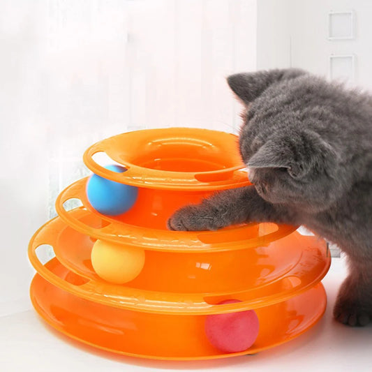 SpinTrack Trio – Torre interactiva para gatos 