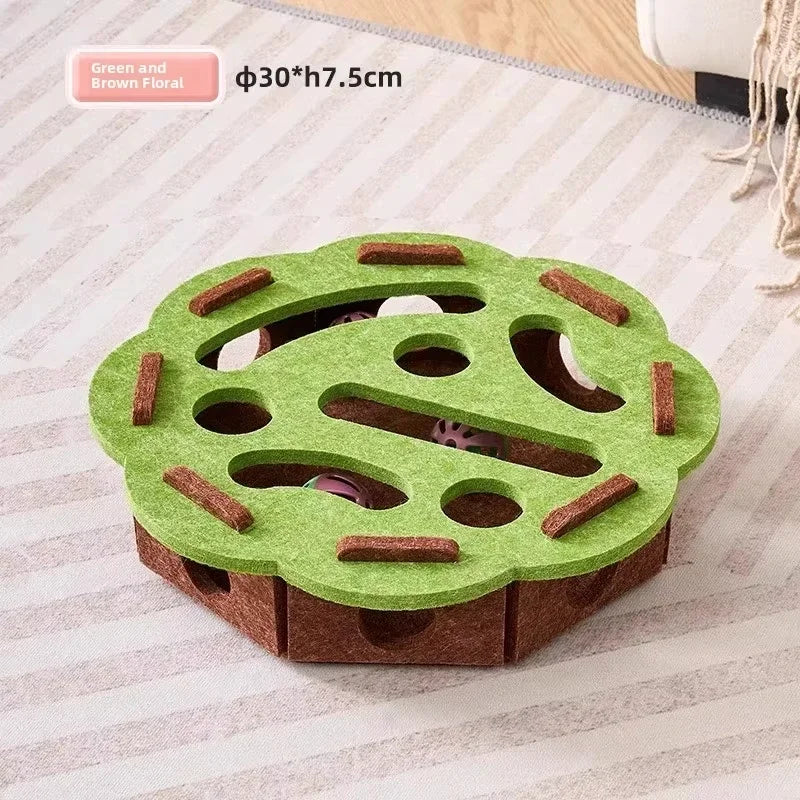 FeltFur PuzzleBox – Labyrinthe interactif pour chats 