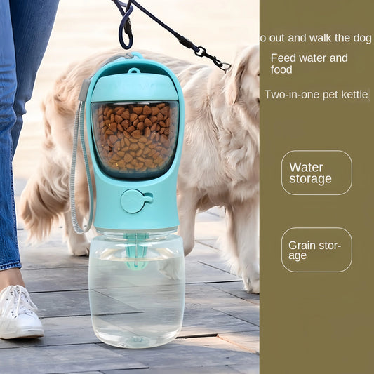 PawPort Go – 2-in-1 Travel Water & Food Bottle for Pets