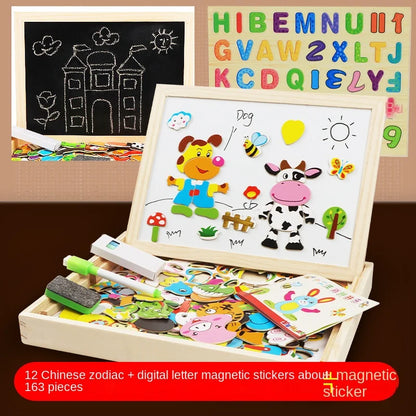 MiniMinds™ – Montessori Drawing & Puzzle Set (Ages 3–5)