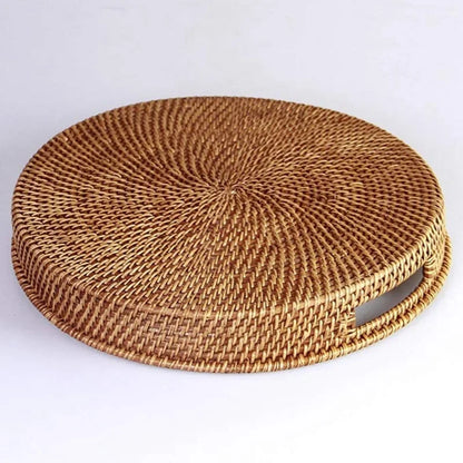 EcoNest Handwoven Rattan Basket – Rectangular Storage for Snacks, Bread & More