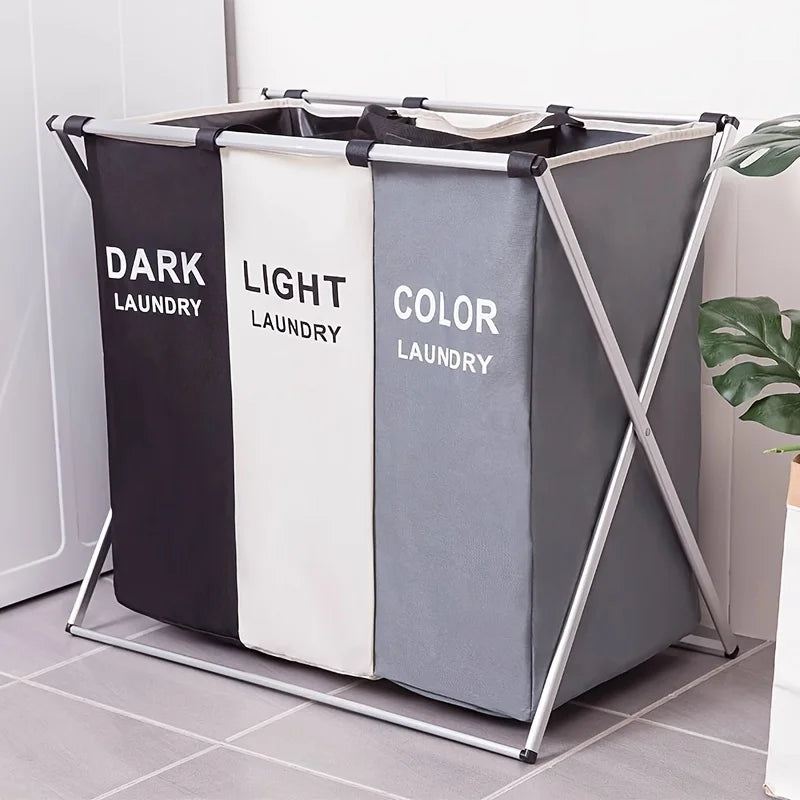 FoldaTidy™ – Large Capacity Laundry & Storage Basket