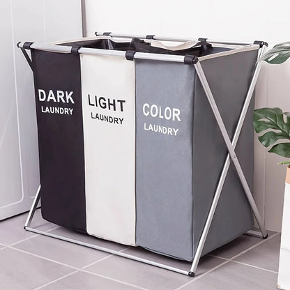 FoldaTidy™ – Large Capacity Laundry & Storage Basket