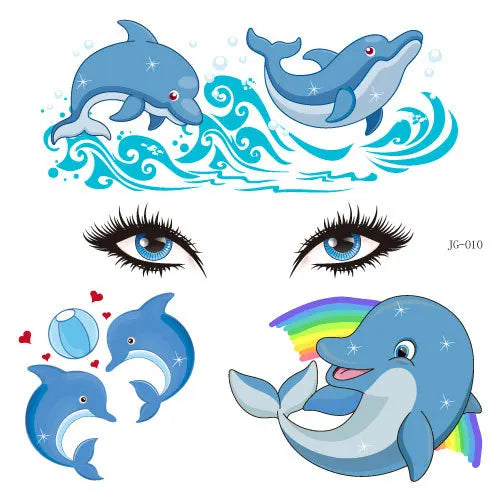 GlowCritters™ – Kids’ Temporary Face Tattoos (Butterfly, Unicorn, Animal)